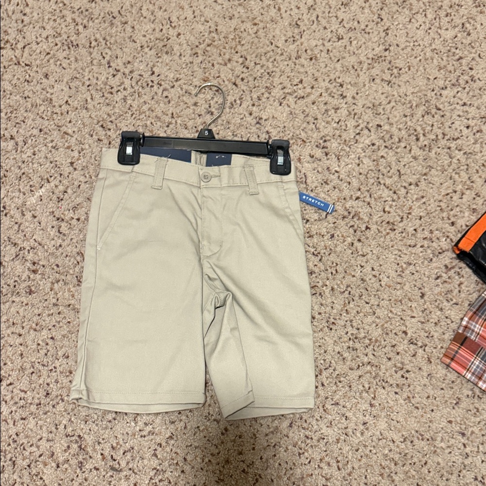 Nautica kids  Beige Flat Front Shorts